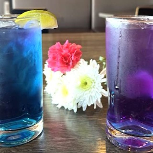 Butterfly Pea Ice Tea.